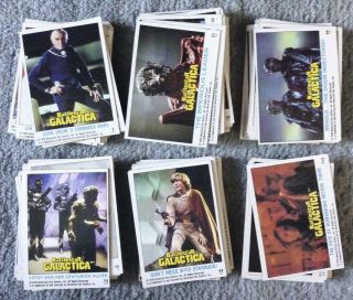 Sci Fi Star Wars Trek Battlestar Trading Cards Vintage 70s 80s