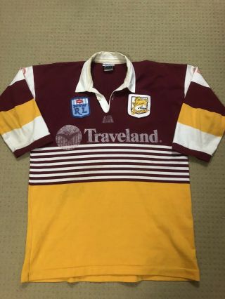 Vintage 1994 Nswrl Brisbane Broncos Rugby League Jersey