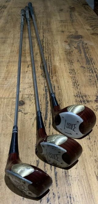 3 X Vintage Ben Sayers Woods 1,  3,  5 - Right Handed