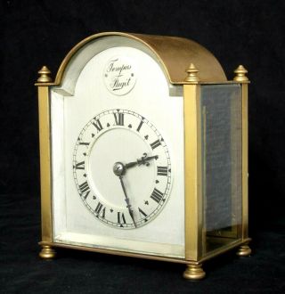 Rare Antique French Couaillet Humpback Striking Carriage Clock,  Well