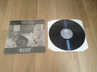 Nirvana.  Bleach.  1st Press.  Orig Uk Vinyl Lp.  Tupelo Recording.  1989