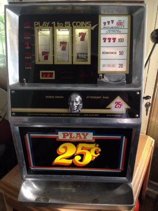 Jennings Chief 25 Cent Slot Machine