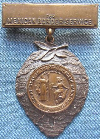 Charlotte,  Nc Border Service Medal For Members Of Co D,  1st Infantry,  N.  G.  N.  C.