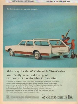 1967 Olds Oldsmobile Vista Cruiser - Classic 10x13 Vintage Advertisement Ad Lg16