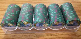 Paulson President Casino Yorker Pny Secondary $25 Chips - 1 Rack (100 Chips)