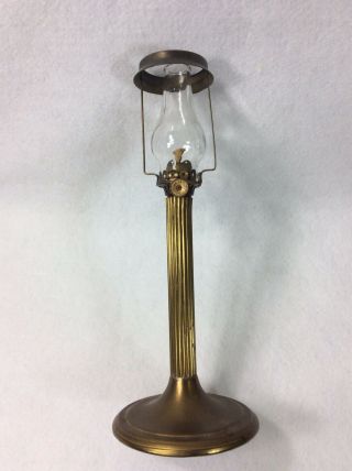 Unique Antique Acorn P&A Candlestick Threaded Oil Lamp Burner 3
