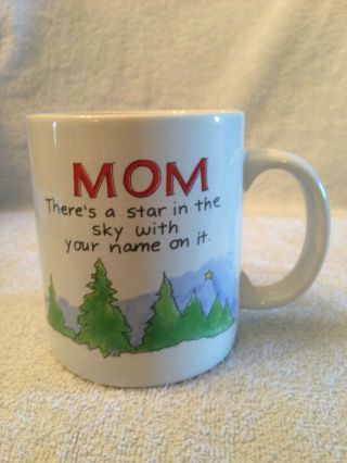 Mom Coffee Cup Tea Mug Papel Theres A Star In The Sky With Your Name On It