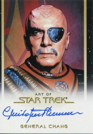 Star Trek Inflexions Autograph Card Christopher Plummer As General Chang