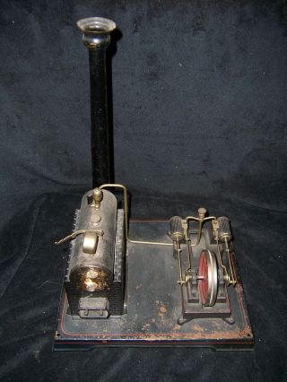 Antique Vintage Model Steam Engine mfg by The Bing Wolf Corp 3