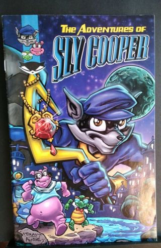 The Adventures Of Sly Cooper Comic Rare Promo Video Game Ps2 Sony 2004 Mid Grade
