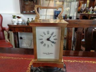 Charles Frodsham Solid Brass Carriage Clock Roman Numerals