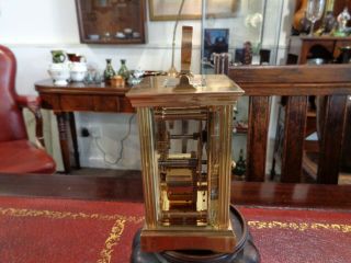 Charles Frodsham solid brass carriage clock roman numerals 2