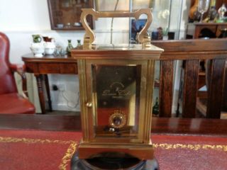 Charles Frodsham solid brass carriage clock roman numerals 3