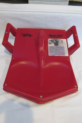 Vintage Mph Swiss - Bob Snow Sled Made In Switzerland Red All Ages 15.  25 " X 16.  5 "