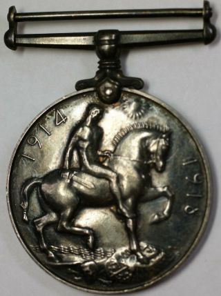 1914 - 1918 United Kingdom Great Britain World War One Silver Circulated Medal