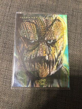 2019 Cryptozoic Czx Dc Heroes Villains Sketch By Rich Molinelli 1/1