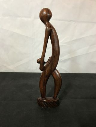 Hand Carved Wooden,  Mahogany Statue - 12 