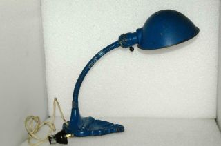 Mid - Century Universal Electric Cast Iron Base Goose Neck Table Work Bench Lamp