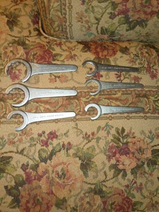 Vintage Set Of 6 Auto 1 " To 1 3/4 " Water Pump Wrench Proto