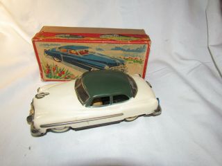 Vintage Large Tin Friction Cadillac Toy Car 1950 