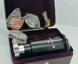 Vintage Nikon Microscope Camera Adapter F W/ All Accessories In Case