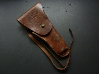 1917 Dated Us Brown Leather Holster For Colt 45 Pistol