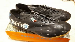 Vintage Detto Pietro 2000 Superlight Leather Cycling Shoes Size 45 Eroica