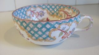 Set of Four Vintage Porcelain Hand - Painted Tea Cups 2