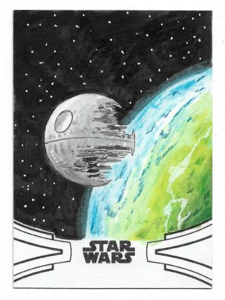 2019 Topps Star Wars Skywalker Saga Sketch Card By Artisit Darren Coburn James