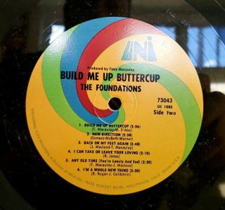 The Foundations - Build Me Up Buttercup Uni LP VG,  FUNK STEREO 3