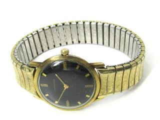 Vintage Mens Longines Wristwatch With 10k Gold Fill Bezel -