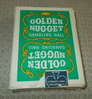 Golden Nugget Gambling Hall Casino Vintage Las Vegas Playing Cards