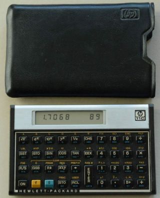 Hp 11c Calculator,  Hewlett - Packard Case Vintage Scientific Polish