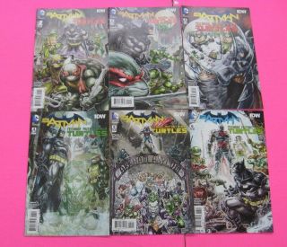 Batman Teenage Mutant Ninja Turtles 1,  2,  3,  4,  5,  6 Comic Idw Dc Vol 1