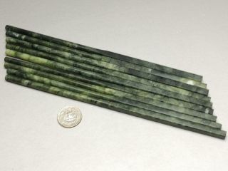 4pairs Handmade Natural Green Jade Chopsticks