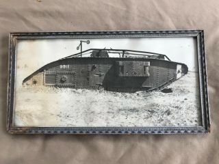 Mark Iv British Tank Framed Photograph