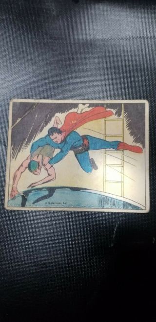 1940 Gum Inc.  Superman Card 29 Death Dive
