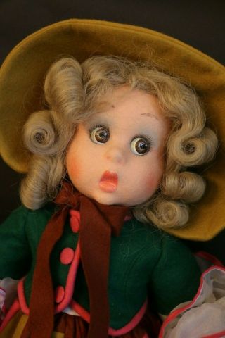 Vintage Lenci Doll,  20 In,  Italy,  Vintage Lenci Wool Felt Doll,  Hangtag,