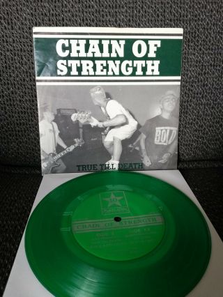 Chain Of Strength - True Till Death 7 " Green Wax Revelation Gorilla Biscuits Sxe