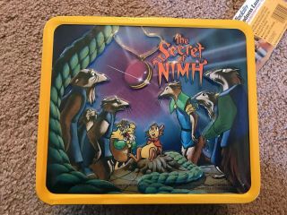 The Secret Of Nimh Lunch Box (vintage 1982).  With Tags And Thermos
