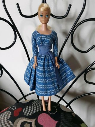 Vintage Blonde Swirl Ponytail Barbie Doll With Let 