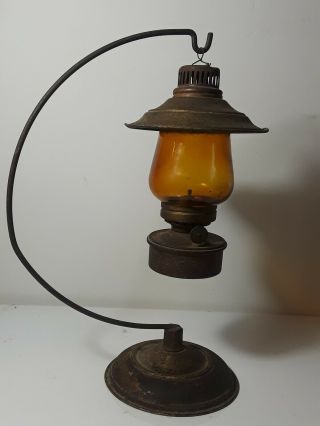 Old Vintage Small Kerosene Oil Table Lamp Vintage Oil Lamp With Stand