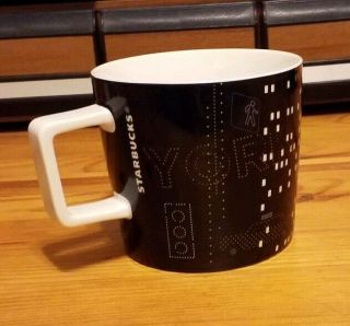 Starbucks 14 Oz Ceramic Coffee Mug Times Square York Design 2014