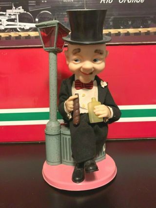 Vintage Battery Operated Good Time Charlie Tin Toy