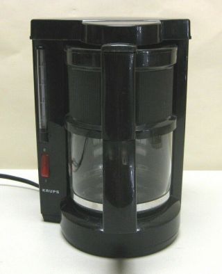 Vintage Krups Cafe Prima 4 Cup Coffee Maker Black Type 105 Model Dc06850wso