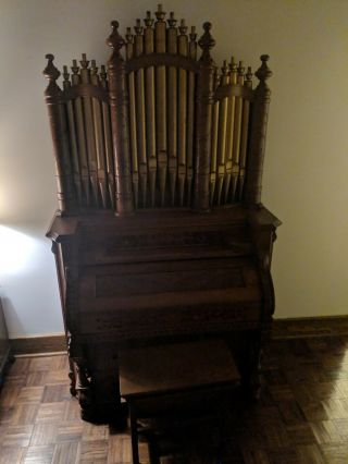 Antique Packard Pump Organ 3