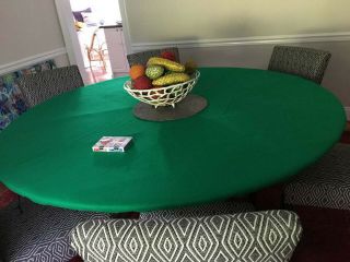Green Felt - Casino Poker Felt - Fits 52 " Round Glass Table -
