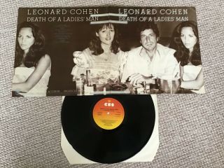 Leonard Cohen - Death Of A Ladies Man Lp Uk 1977 Cbs A1/b1 First Press