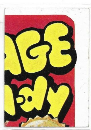 1976 Topps Wacky Packs 16th 16 Series Puzzle Checklist Sticker Nm Top Right Sl