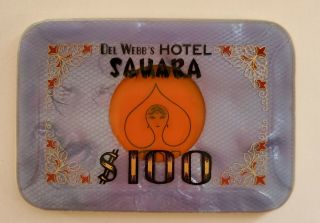 $100 Las Vegas Sahara Casino Plaque - 276